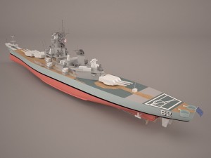 uss wayne e meyer 3Dモデル
