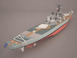 uss wayne e meyer 3Dモデル