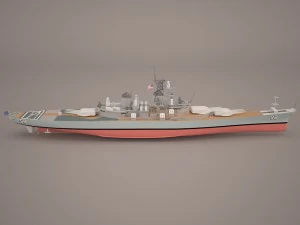 uss wayne e meyer 3D Model