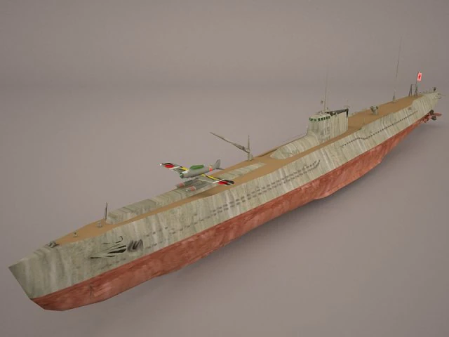 u-boat type viic 3D Model .c4d .max .obj .3ds .fbx .stl .blend 