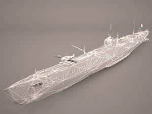 u-boat type viic 3D Model