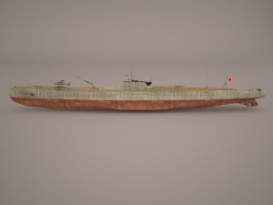 u-boat type viic 3D मॉडल