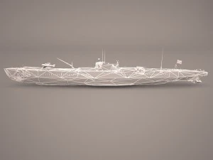 u-boat type viic 3D Model