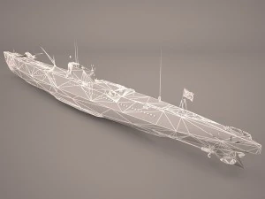 u-boat type viic 3D Model