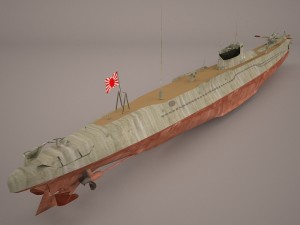 u-boat type viic 3D मॉडल