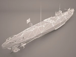 u-boat type viic 3D Model