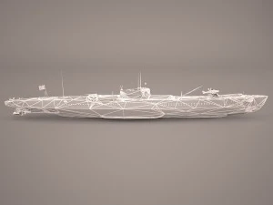 u-boat type viic 3D Model