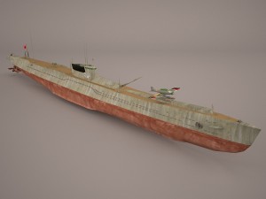 u-boat type viic 3D मॉडल