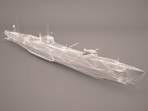 u-boat type viic 3D मॉडल
