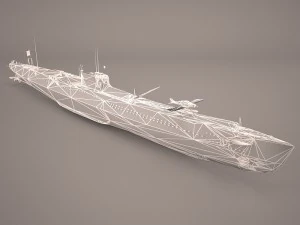 u-boat type viic 3D Model