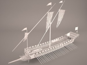 greek ancient boat 3Dモデル
