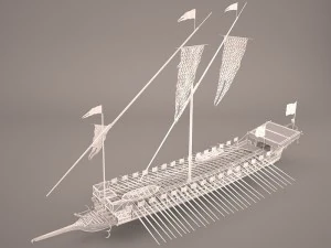 greek ancient boat 3D Model