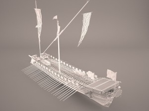 greek ancient boat 3Dモデル