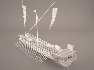 greek ancient boat 3D Model