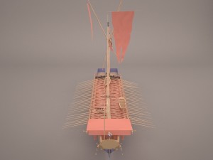 greek ancient boat 3Dモデル