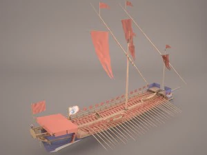 greek ancient boat 3D Model