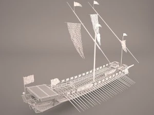 greek ancient boat 3D Model