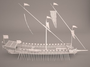 greek ancient boat 3Dモデル