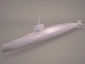 uss dallas ssn 700 con refugio en cubierta seca 1 Modelo 3D