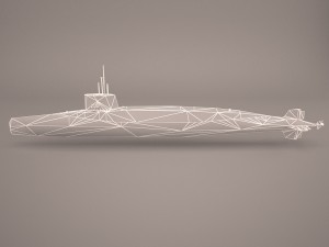 uss dallas ssn 700 with dry deck shelter 1 3D Model