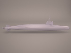 uss dallas ssn 700 with dry deck shelter 1 3D Model