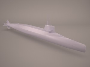 uss dallas ssn 700 with dry deck shelter 1 3D Model