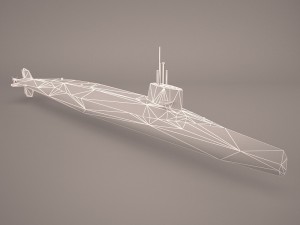 uss dallas ssn 700 with dry deck shelter 1 3D Model