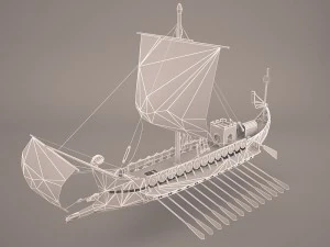 roman ship 3D Model