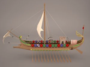 roman ship 3D Model