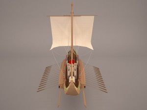 roman ship 3Dモデル