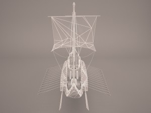 roman ship 3Dモデル