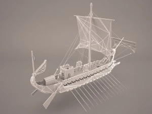 roman ship 3D Model