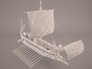 roman ship 3Dモデル