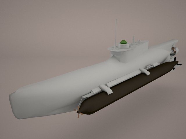u-boat seehund Modelo 3D .c4d .max .obj .3ds .fbx .stl .blend 