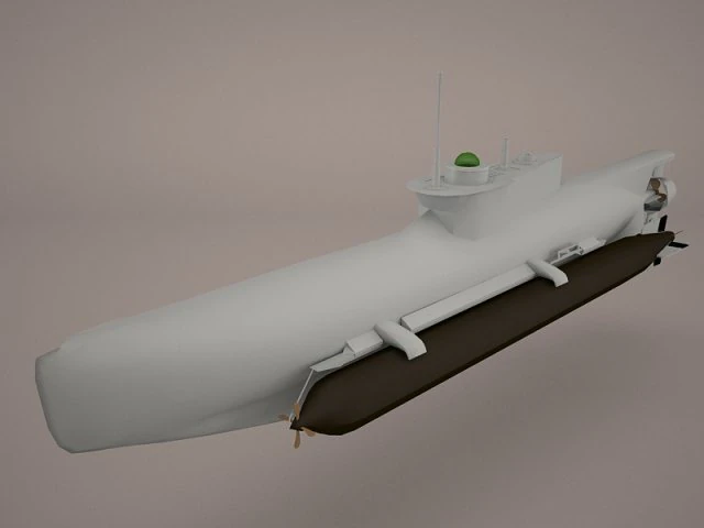 u-boat seehund 3D Model .c4d .max .obj .3ds .fbx .stl .blend 