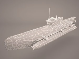 u-boat seehund 3D Model