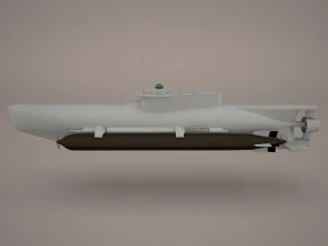 u-boat seehund 3D Model