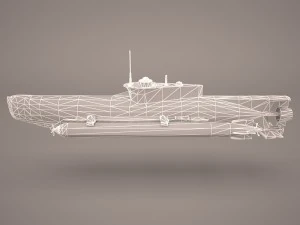 u-boat seehund 3D Model