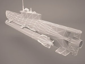 u-boat seehund 3D Model