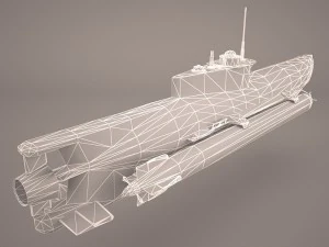 u-boat seehund 3D Model