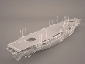 shokaku carrier 3D Model