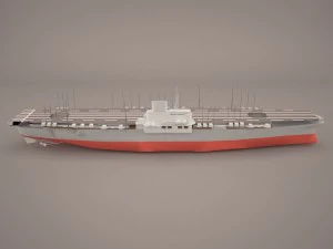 shokaku carrier 3D Model