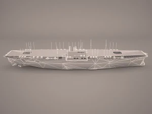 shokaku carrier 3D Model