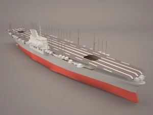 shokaku carrier 3D Model