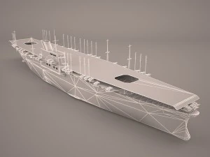 shokaku carrier 3D Model