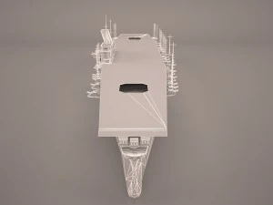 shokaku carrier 3D Model