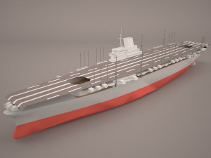 shokaku carrier 3D 模型