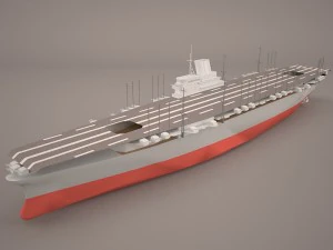 shokaku carrier 3D Model