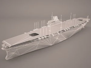 shokaku carrier 3D Model