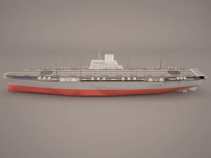 shokaku carrier 3D Model